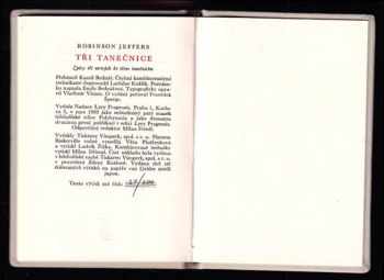 Robinson Jeffers: Tři tanečnice