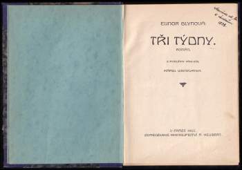 Elinor Glyn: Tři týdny