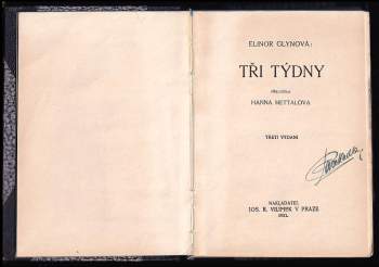Elinor Glyn: Tři týdny