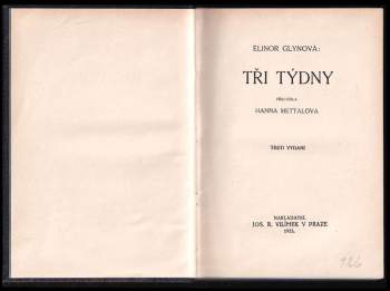 Elinor Glyn: Tři týdny
