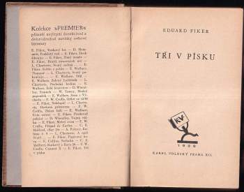 Eduard Fiker: Tři v písku