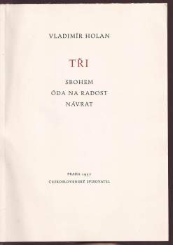 Vladimír Holan: Tři