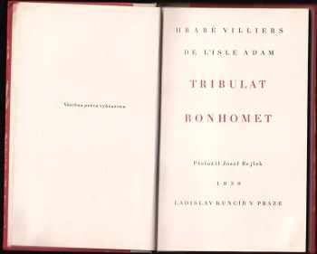 Auguste De Villiers De L'Isle-Adam: Tribulat Bonhomet
