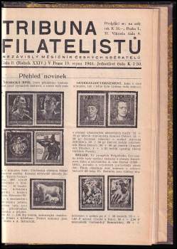 Václav Nebeský: Tribuna filatelistů ROČNÍK XXII číslo 1-19 (CHYBÍ Č. 13) ROČNÍK XXIII číslo 1-2 ROČNÍK XXIV číslo 1-8