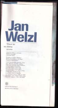 Jan Eskymo Welzl: Třicet let na zlatém severu