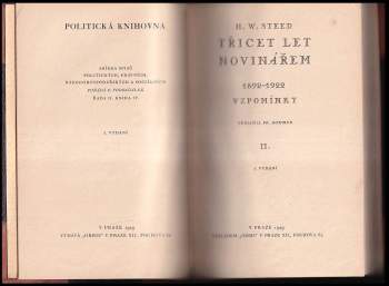Henry Wickham Steed: Třicet let novinářem
