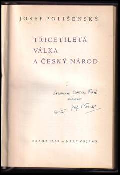 Josef Polišenský: Třicetiletá válka a český národ