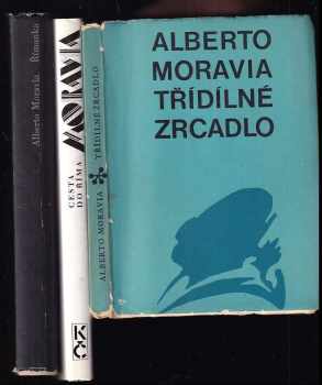 KOMPLET Alberto Moravia 3X Cesta do Říma + Třídílné zrcadlo + Římanka - Alberto Moravia, Alberto Moravia, Alberto Moravia, Alberto Moravia (1966, Svoboda) - ID: 731227