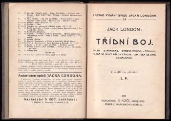 Jack London: Třídní boj