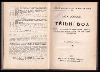Jack London: Třídní boj