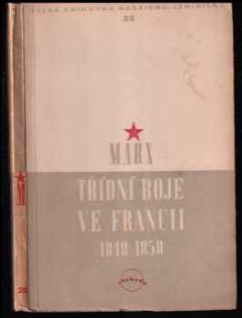 Třídní boje ve Francii 1848-1850