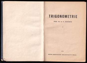 Trigonometrie pro 10. a 11. ročník