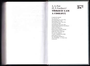 Erle Stanley Gardner: Třikrát Lam a Coolová