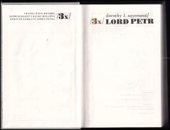 Dorothy L Sayers: Třikrát lord Petr