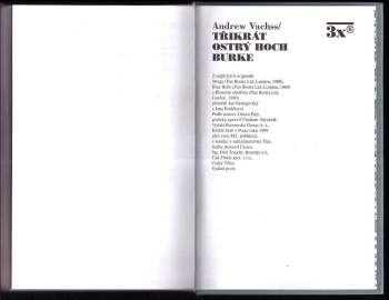Andrew H Vachss: Třikrát ostrý hoch Burke