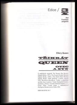 Ellery Queen: Třikrát Queen otec a syn
