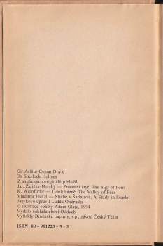 Arthur Conan Doyle: Třikrát Sherlock Holmes
