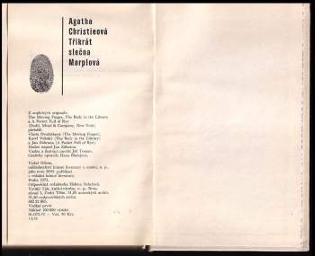 Agatha Christie: Třikrát slečna Marplová