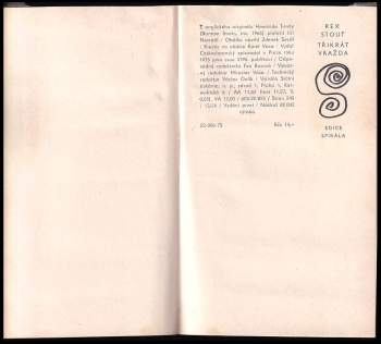 Rex Stout: Třikrát vražda