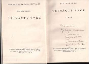 Jan Havlasa: Třináctý tygr