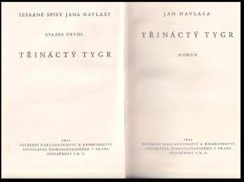 Jan Havlasa: Třináctý tygr