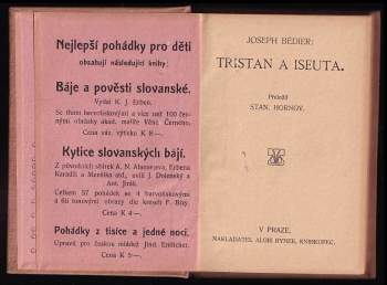Joseph Bédier: Tristan a Iseuta
