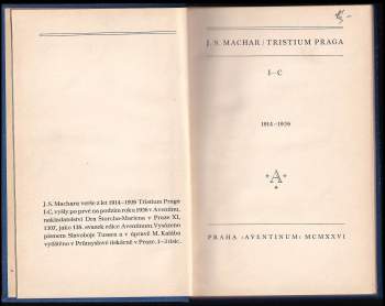 Josef Svatopluk Machar: Tristium Praga