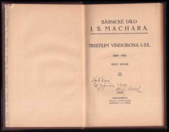 Josef Svatopluk Machar: Tristium vindobona I.-XX