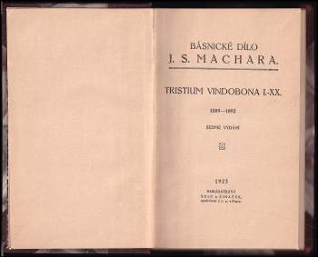 Josef Svatopluk Machar: Tristium Vindobona I.-XX
