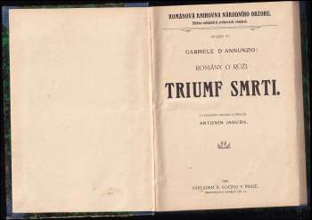 Gabriele d'Annunzio: Triumf smrti