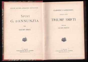 Gabriele <<d'>>Annunzio: Triumf smrti