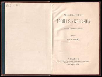 William Shakespeare: Troilus a Kressida