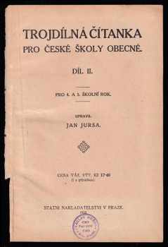 Trojdílná čítanka pro české školy obecné