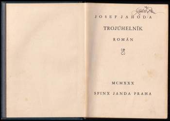 Josef Jahoda: Trojúhelník