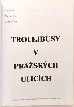 Jan Arazim: Trolejbusy v pražských ulicích