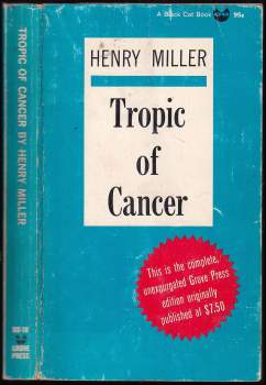 Tropic of Cancer TŘETÍ DOTISK 1. VYDÁNÍ KAPESNÍ EDICE