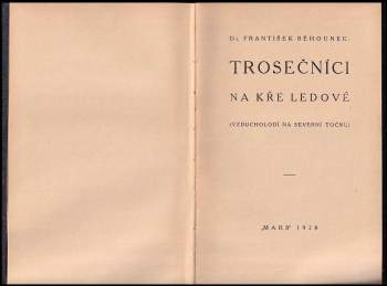 František Běhounek: Trosečníci na kře ledové