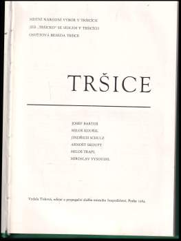 Josef Bartoš: Tršice