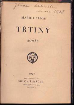 Marie Calma: Třtiny