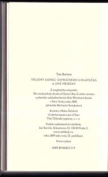 Tim Burton: Trudný konec Ústřičného chlapečka a jiné příběhy