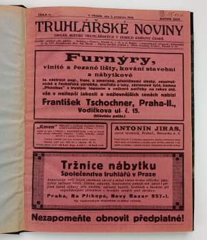Emil Regner: Truhlářské noviny, ročník XXIX., čísla 1 - 11 + speciální stávkové číslo