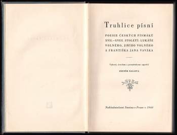 František Jan Vavák: Truhlice písní