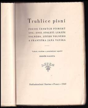 František Jan Vavák: Truhlice písní