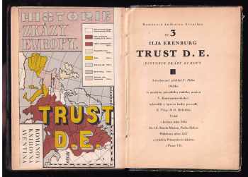 Il'ja Grigor'jevič Èrenburg: Trust D.E