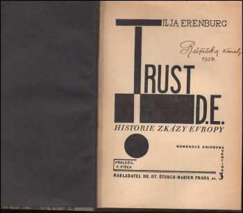 Il'ja Grigor'jevič Èrenburg: Trust D.E