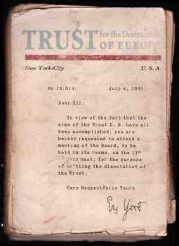 Il'ja Grigor'jevič Èrenburg: Trust D.E