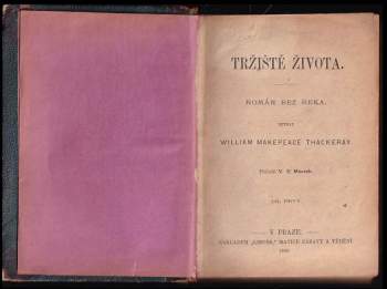 William Makepeace Thackeray: Tržiště života