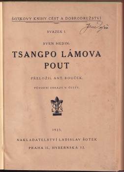 Sven Hedin: Tsangpo Lámova pout