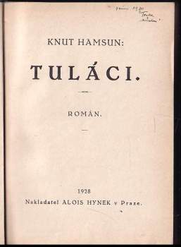 Knut Hamsun: Tuláci