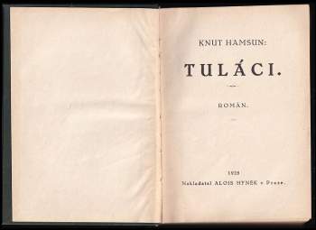 Knut Hamsun: Tuláci
